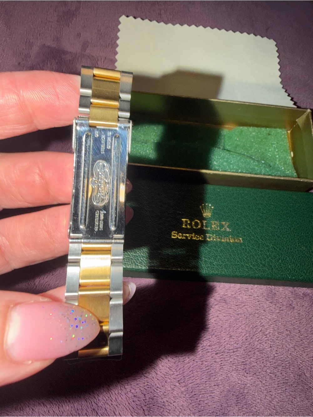 Rolex Two-Tone Gold and Silver Men's Bracelet - Picture 2 of 5